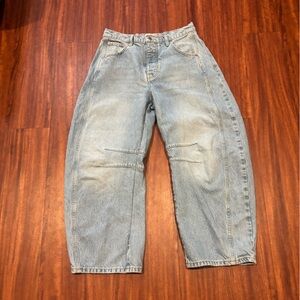 We the Free Good Luck Mid Rise Barrel Jeans